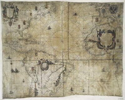 Territorial holdings of the Dutch West India Company, 1710 by Guillaume and Jean Bleau